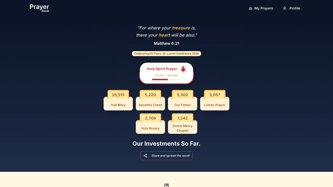 snapshot of lumen homepage